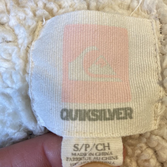 Quicksilver Button Up Sherpa Lined - Size Small - Purplish Grey - Picture 2 of 3